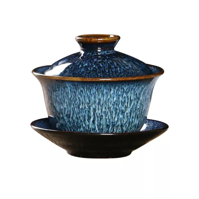 Authentic Chinese Tea Bowl Travel Mug Kung Fu Set Blue White Ceramic for Home