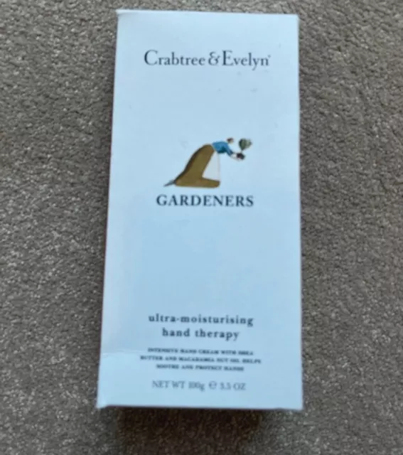 Crabtree & Evelyn Gardeners Ultra Moisturising Hand Cream Therapy 100G # Unboxed