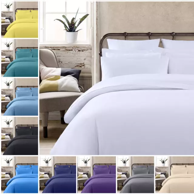 5* 400 Thread Count 100% Egyptian Cotton Duvet/Quilt Cover Bedding Set All Sizes