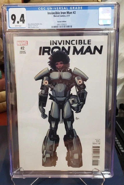 INVINCIBLE IRON MAN #2 CGC 9.4 RIRI WILLIAMS Variant Disney JM