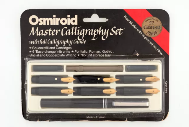 Osmiroid Master Oblique Pen Set Islamic Arabic Hebrew Calligraphy خط اسلامي