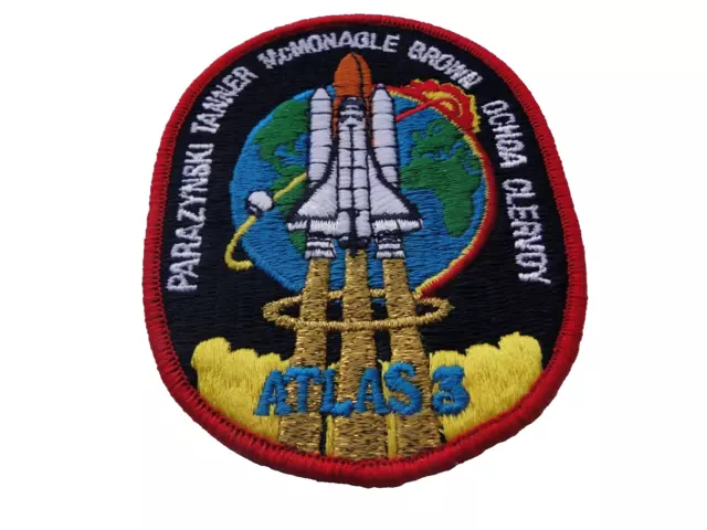 Aufnäher NASA  Space Shuttle Mission STS 66 Atlantis ca 11,5 cm mit Missionsheft