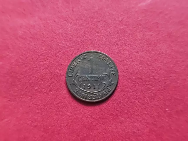 Frankreich    Dritte Republik       1 Centime  1911        siehe Bilder!