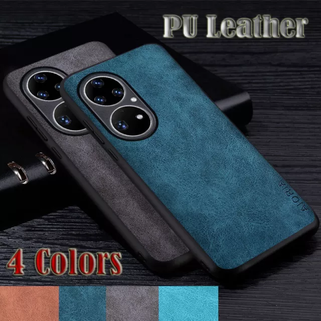 Case For Huawei P50 Pro P40 P30 P20 Mate 40 30 20 Shockproof PU Leather Cover