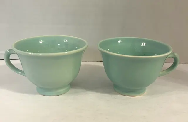 Lu-Ray Pastels Sea Foam Green Tea Cups Set Of 2 Taylor Smith Taylor