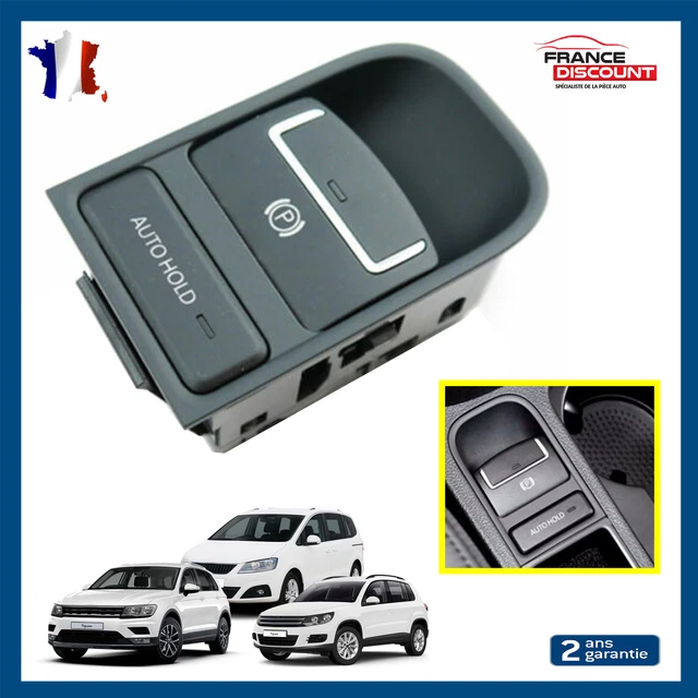 Bouton De Frein à Main Pour Volkswagen Touareg - Neuf Autocraft RG176 - Garantie 2 Ans, Remplacement Facile