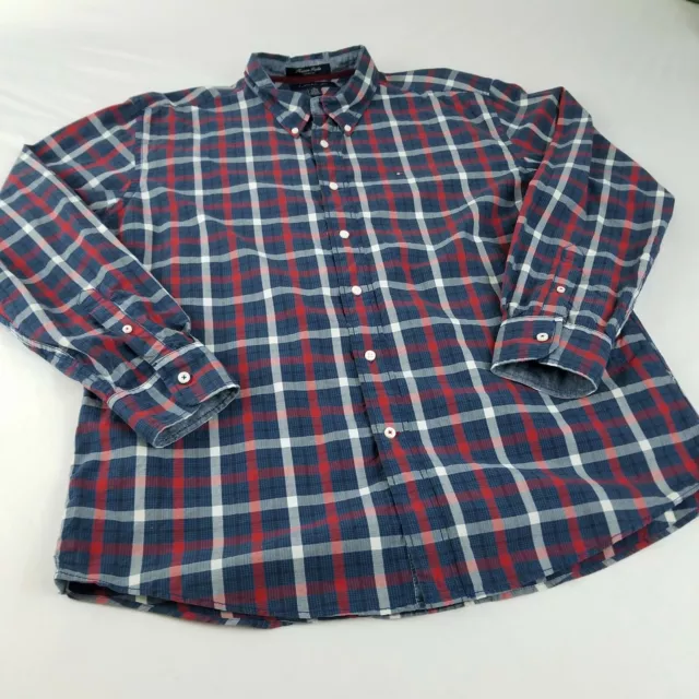 Tommy Hilfiger Heritage Poplin années 80 chemise homme boutonnée à deux plis taille XL 3
