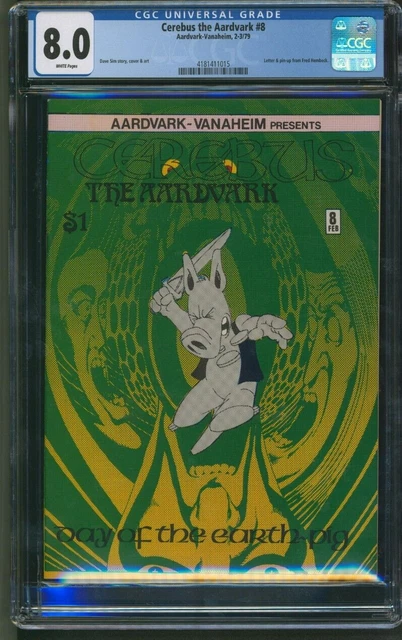 Aardvark-Vanaheim Cerebus The Aardvark #8 Dave Sim Cgc 8.0 1979