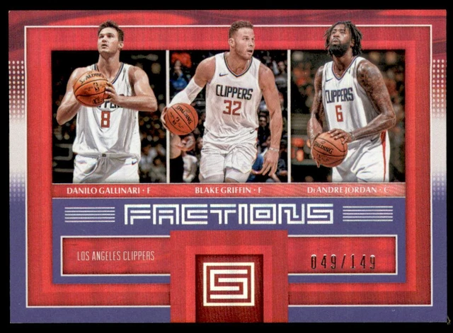 2017-18 Panini Status Factions Purple #2 Griffin/Gallinari/DeAndre Jordan /149