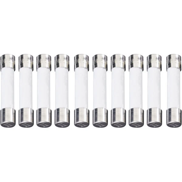 ESKA 632.527 Rapide Coup Céramique Micro Fusible 6.3 x 32mm 10A 500V, Lot De 10