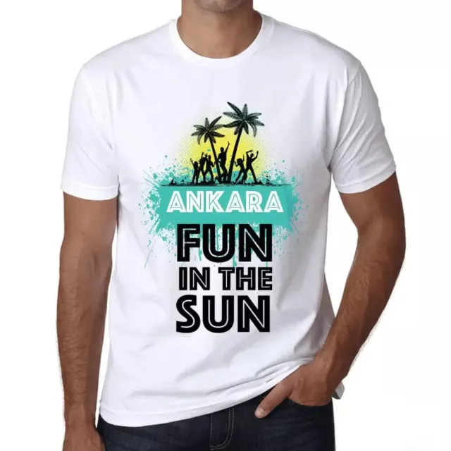 Men's Graphic T-Shirt Fun In The Sun In Ankara Eco-Friendly Limited Edition