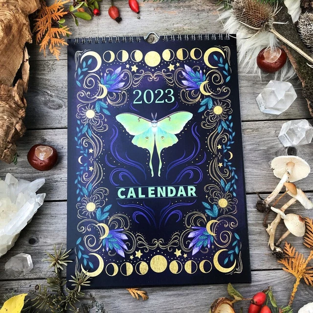 MOON CALENDAR 2023 Dark Forest Lunar Calendar Wall Calendars For Art