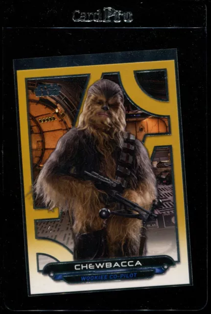 2018 Star Wars Galactic Files Gold #Tfa-11 Chewbacca /10 Rare Nmmt *326159