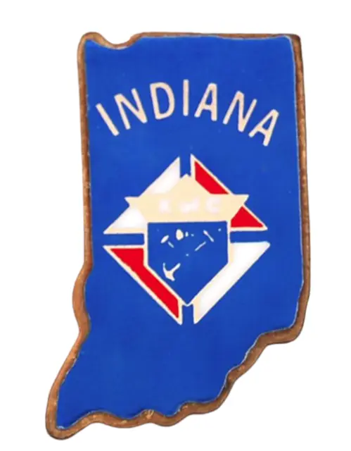 State of Indiana Knights Of Columbus Lapel Hat Jacket Pin K of C