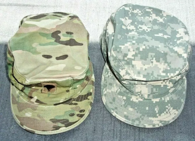 Pre-Owned Acu Ucp & Multicam Ocp Patrol Cap Size 7 Authorized Uniform Hat