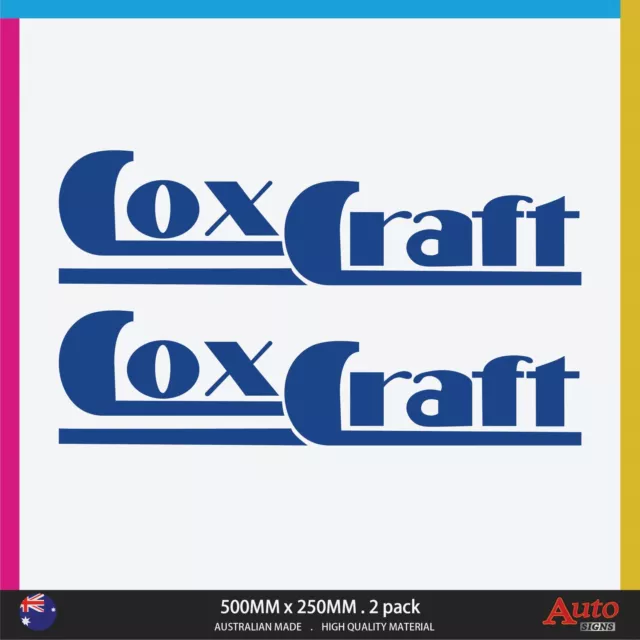 Cox Craft Boat Sticker Decal 500Mm Wide 250Mm Hieght Sticker