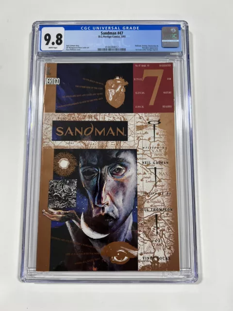 Sandman 47 Cgc 9.8 White Pages Dc Comics Vertigo 1993