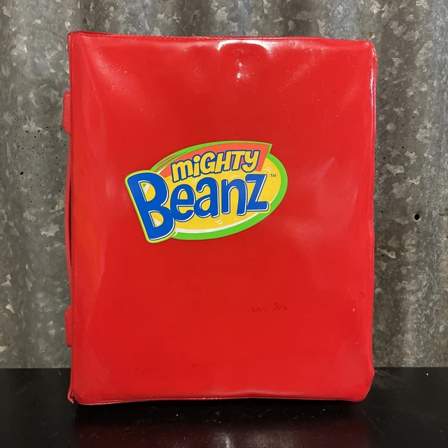 VINTAGE 50 X Mighty Beanz JUMPING BEANS +FOLDER CASE Collectable TOYS