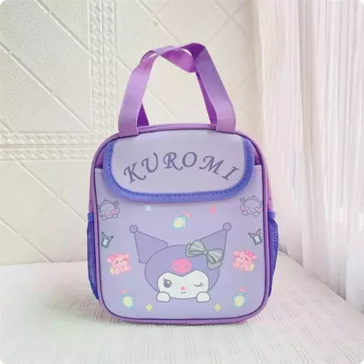 Sanro Lovely Lunch Bag Anime Kuromi C Travel Breakfast Box School Bag Gift