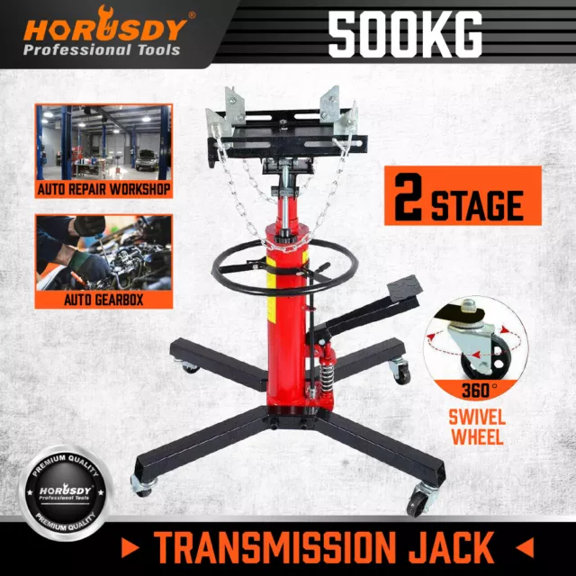 HORUSDY 0.5T Hydraulic Transmission Jack Stand Gearbox Car Engine Lifter Hoist