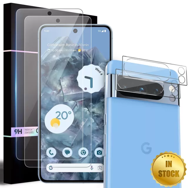 F Google Pixel 8 7a 7 6 Pro 6a Tempered Glass Screen Protector Camera Lens Cover