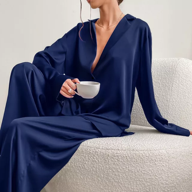 Womens Sexy Sleepwear Satin Silk Lace Cami Vest Shorts Lingerie Pyjamas Set  PjS