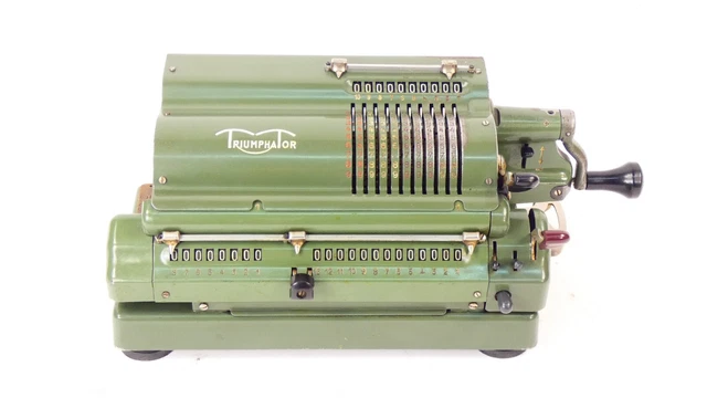 Calculadora TRIUMPHATOR CRN1 AÑO 1952 Adding machine a calculer Rechenmaschine