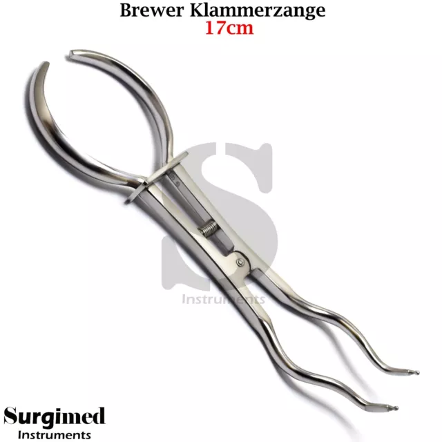 Kofferdam Instrumente Brewer Klammern Zange KFO Zahntechnik Rubber Dam Forceps