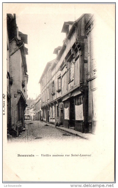 60 BEAUVAIS - les vieilles maisons rue saint laurent ---