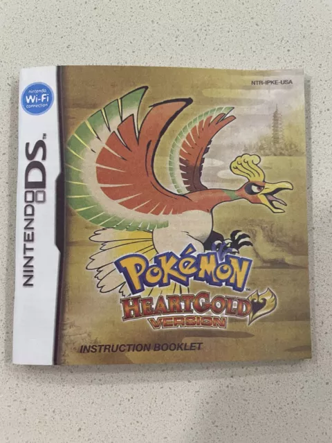 Pokemon Heartgold - Nintendo Ds - Instruction Manual Only