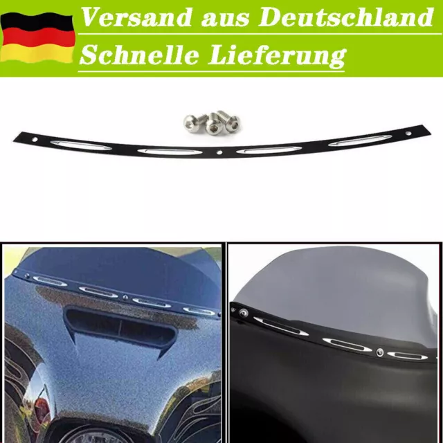 Windschild Slotted Windschutzscheibe Trim Für Harley Touring Glide 1996-2013