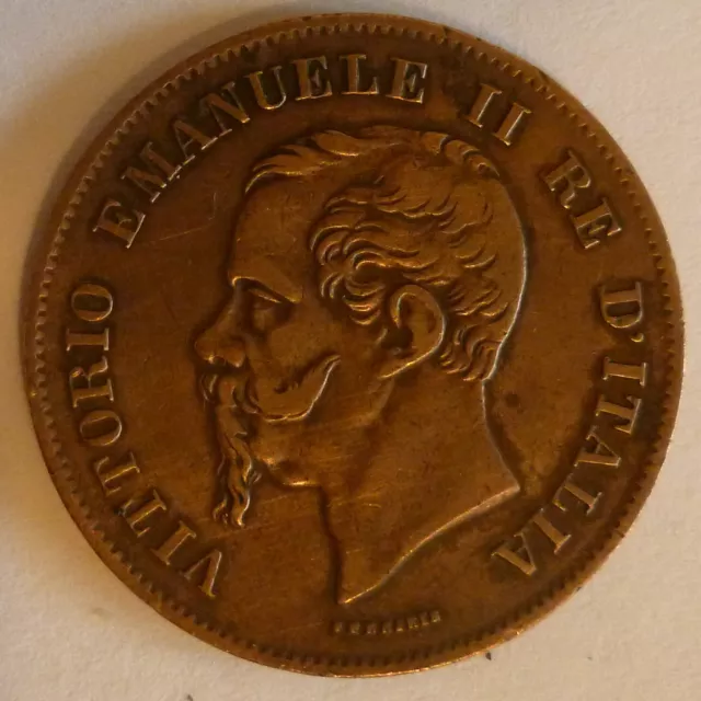 5 centesimi Vittorio Emanuele II 1861M