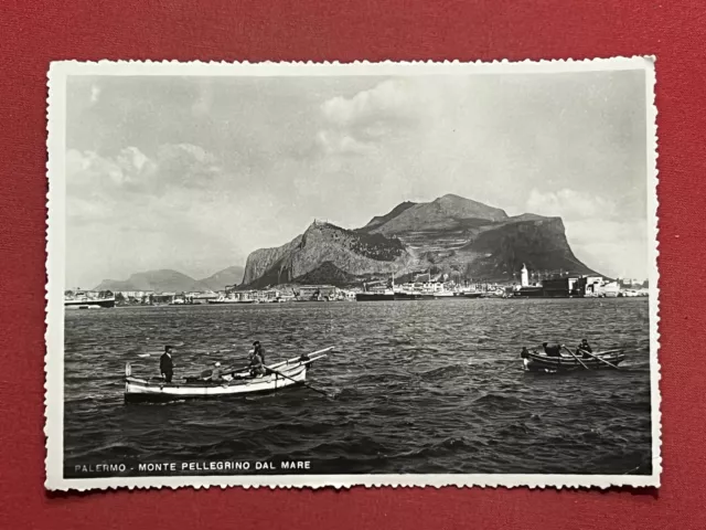 Cartolina - Palermo - Monte Pellegrino dal Mare - 1955 ca.