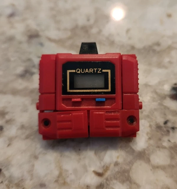 TRANSFORMER ROBOT QUARTZ Watch Takara Kronoform 1" Action Figure RED