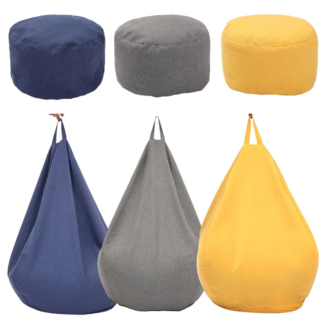 Sofa Beanbag Cover Stuffed Storage Chair Protective Non Filler Living Room Lazy