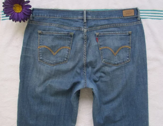 LEVI'S Jeans Size 14 Womens Mid Rise 515 Capri Denim