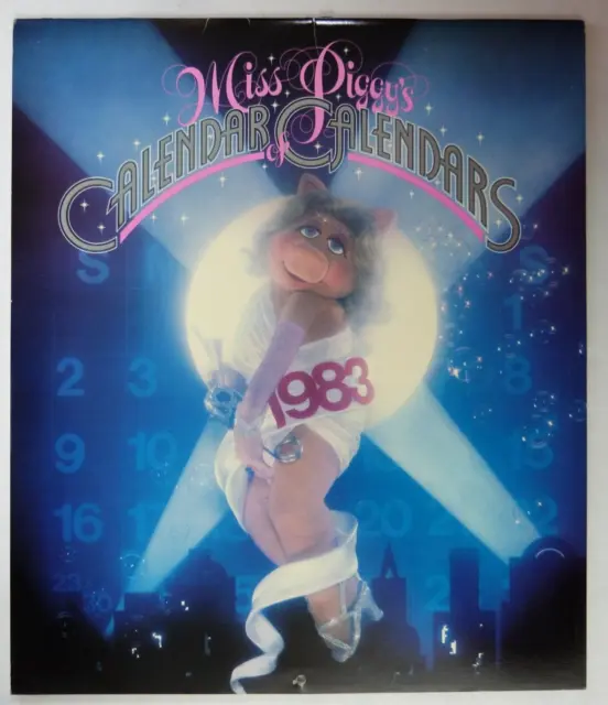 Jim Henson's Muppets Rare Miss Piggy 1983 Calendar of Calendars w/ Kermit