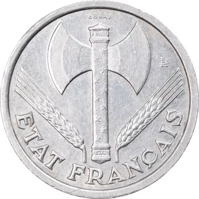 [#878980] Monnaie, France, Bazor, Franc, 1942, ESSAI, SUP+, Aluminium, Gadoury:4