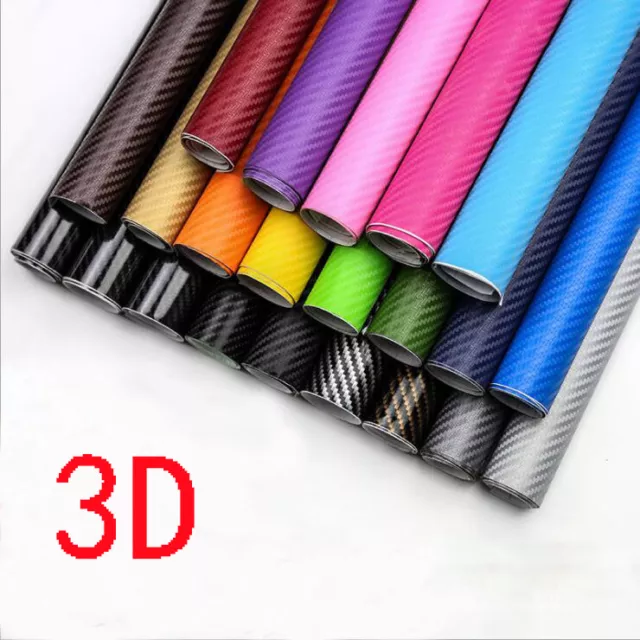 3D Carbon Fiber Matte Vinyl Film Auto Car Stylish Sheet Wrap Roll Sticker Decor