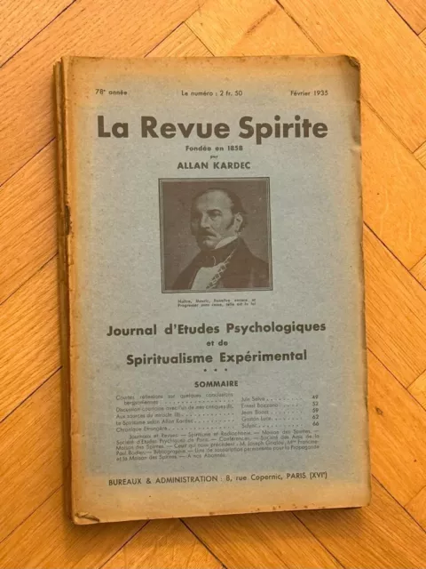 La Revue Spirite - 1935 - Allan Kardec