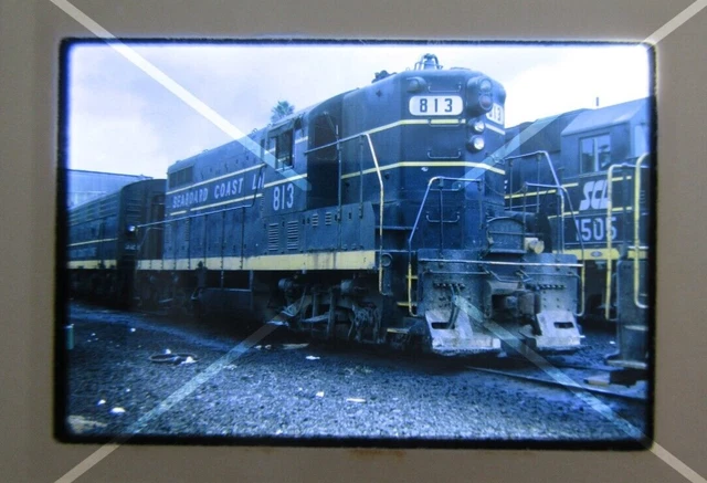 Original  '69 Kodachrome Slide SCL Seaboard Coast Line 813 GP7 Tampa, FL   40G26