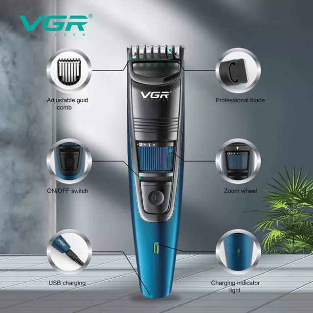 Professional Mens Hair Clippers Shaver Trimmers Machine Cordless Beard Electric