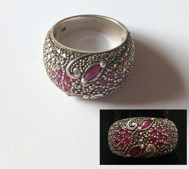 Bague Fantaisie Taille 58 Ovale/marquise - Rubis Cz, Plaqué Or, Marque Dolly-Bijoux, Neuve Avec étiquettes