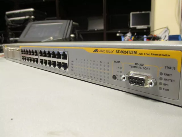 Allied Telesis AT-8624T/2M 24 Port Layer 3 L3 10/100 Managed Fast Network Switch