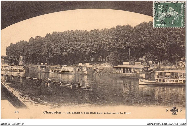 ABNP3-94-0271 - CHARENTON - la station des bateaux prise sous le pont
