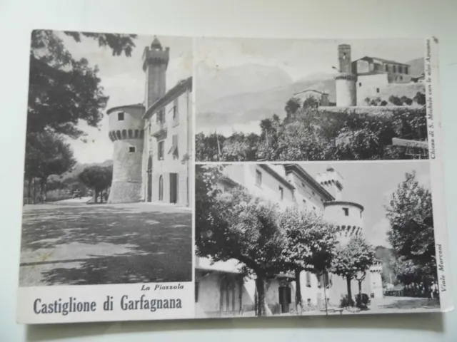 Cartolina Viaggiata "CATIGLIONE DI GARFAGNANA" Vedutine  1954