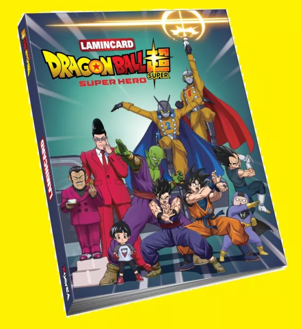 Raccoglitore DRAGONBALL SUPER HERO + Set Collezione completa 162 lamincards,