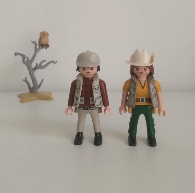 PLAYMOBIL AVENTURES - vie sauvage - zoo - lot de 2 aventuriers soigneurs EUR 5,80 - PicClick FR