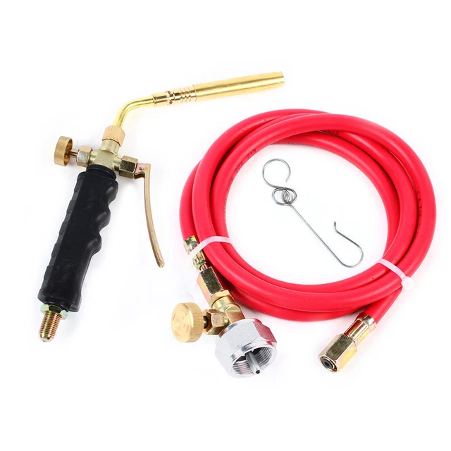 MAPP GAS PLUMBING Turbo Burner Torch +Hose Propane Soldering Brazing