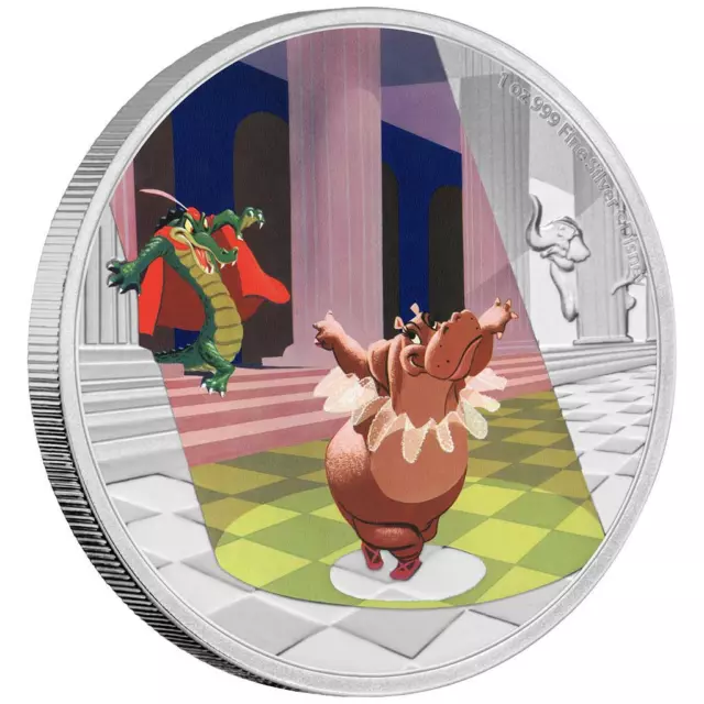 Silbermünze Disney™ Fantasia Der Tanz der Stunden (2.) 2020 - Niue - 1 Oz PP